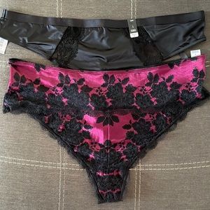 STUNNING SILK & LACE THONG BUNDLE